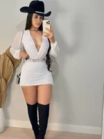 Bory branco de tule stras 4