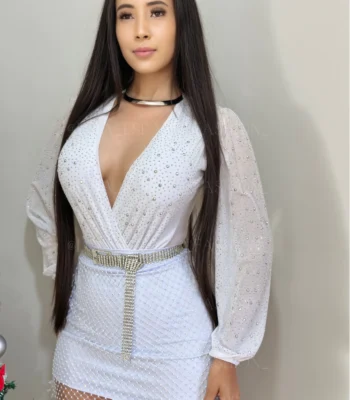 Bory branco de tule stras 5