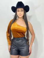 Bory de veludo mula manca dourado 2