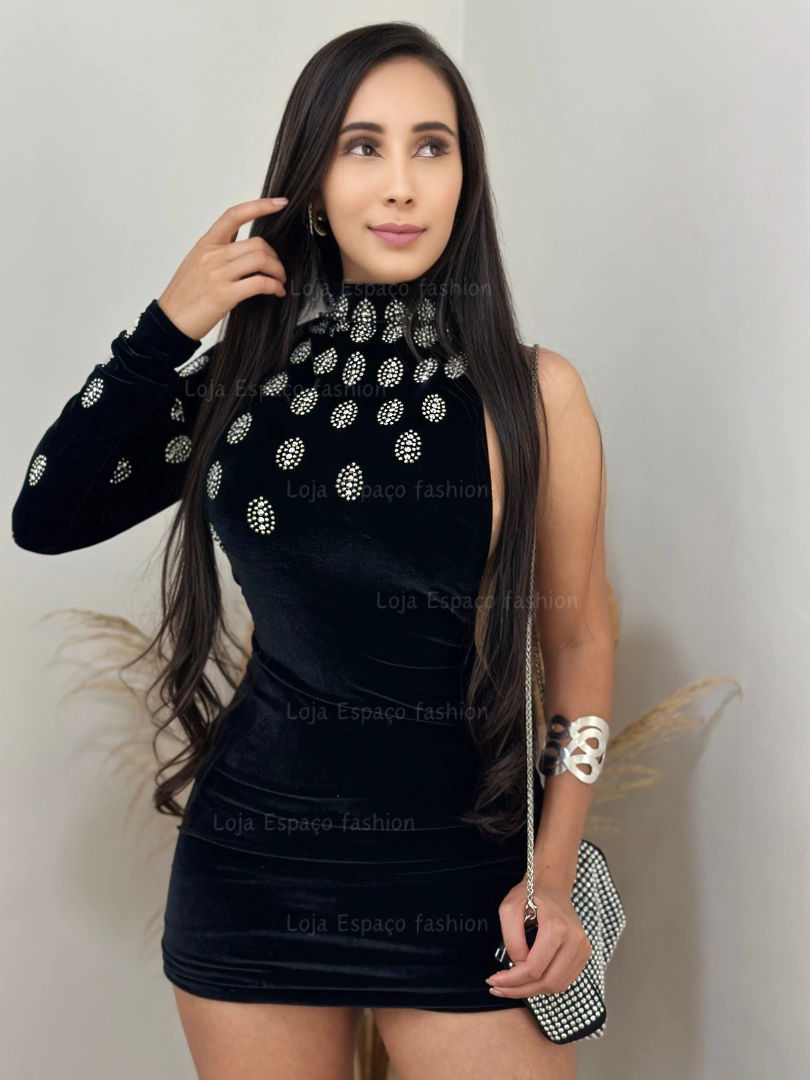 Vestido mula manga nula brilhantes 04