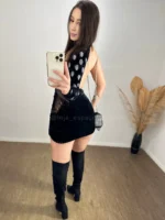 Vestido mula manga nula brilhantes 05